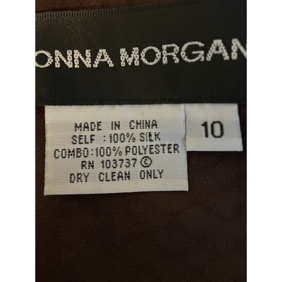 Donna Morgan‎ 100% Silk Dress Size 10 Earthy Animal Print Snakeprint Python Y2K - Picture 5 of 9